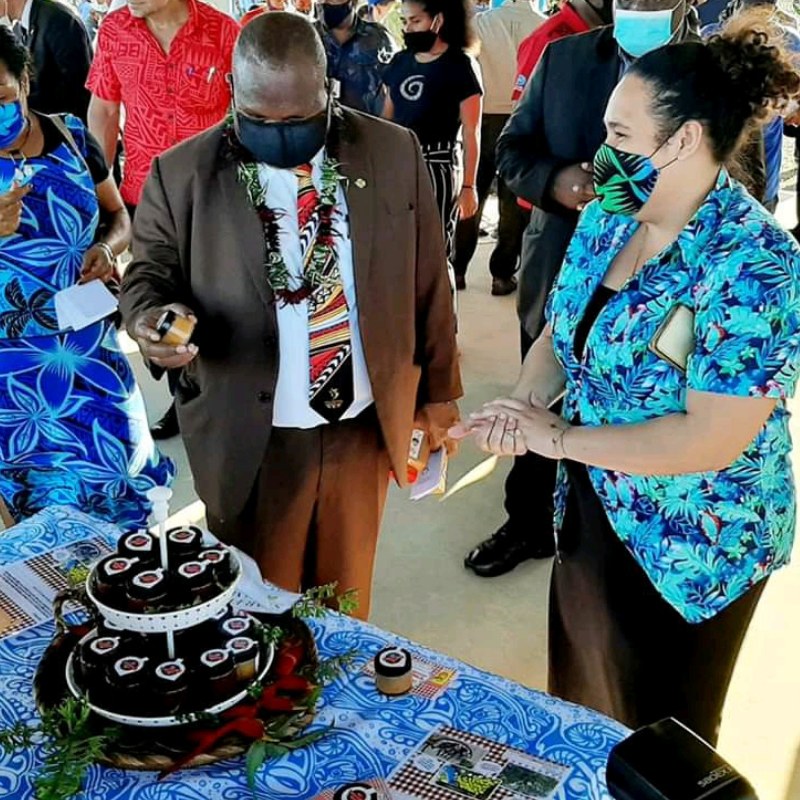 James Marape viewing Yanua Kitchen products, pictured in TDi’s 2020 case study.