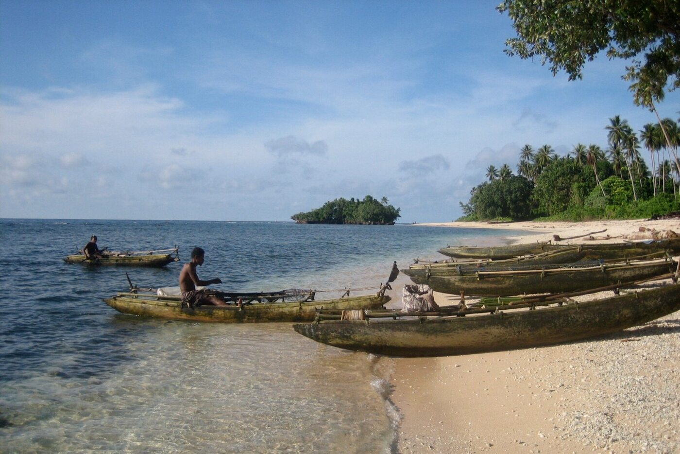 Canoes and coastal life on Kiriwina.